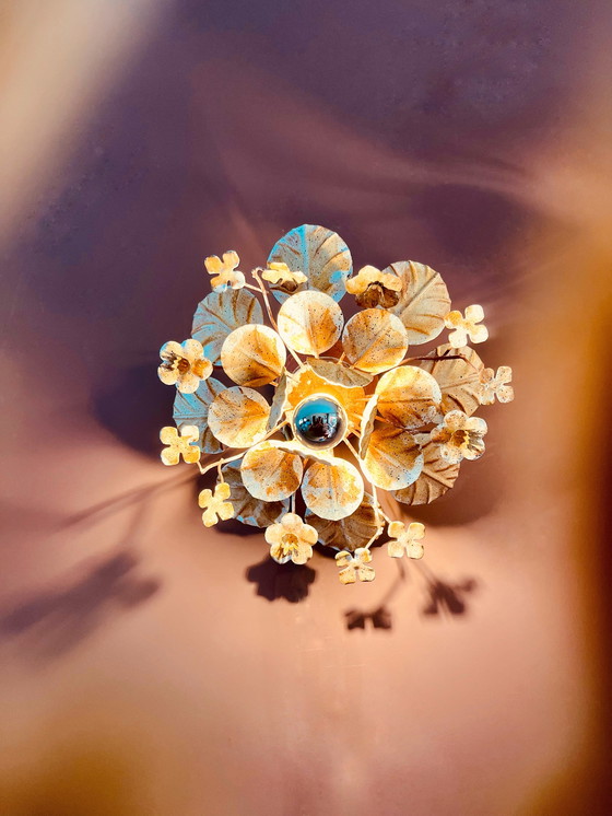 Image 1 of ¡Únicas! Lámparas de pared con flores estilo Art Déco francés