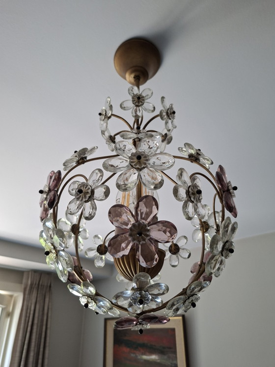 2 lampes de plafond vintage – Plafonniers, Glass, Metal (photo 5 of 5)