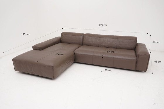 Image 1 of Rolf Benz Mio Garnitur Couch Sofa Eckcouch Ecksofa Leder braun