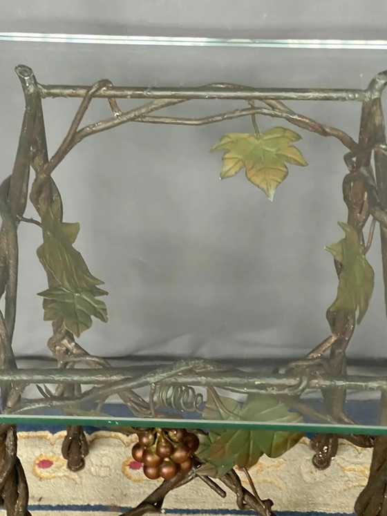 Table Art nouveau. Fer forgé, verre. – Tables basses, Iron, Glass (photo 4 of 6)