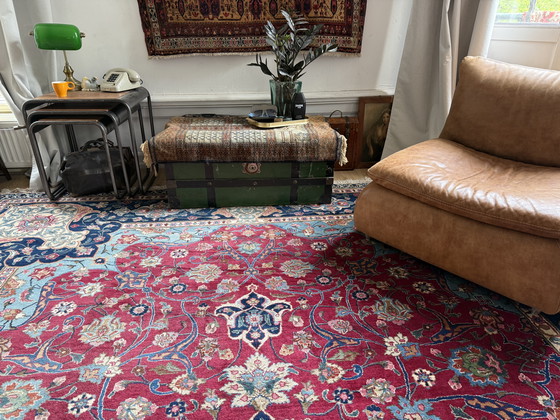 Image 1 of Tappeto unico Tabriz persiano - Rosso con accenti blu-verdi - circa 400 × 300 cm