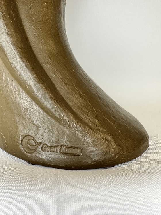 Image 1 of Scultura originale di Geert Kunen "Koppel" - firmata e contrassegnata - 53 cm