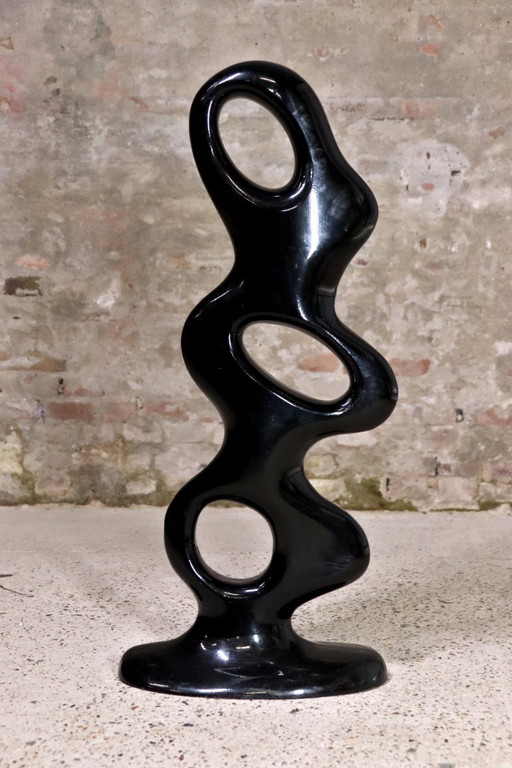 IKEA - Döman - Sculpture abstraite noire - Tony Almén - Peter Gest - années 1990