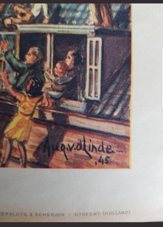 Image 1 of Unieke Set van 18 Historische Schoolplaten