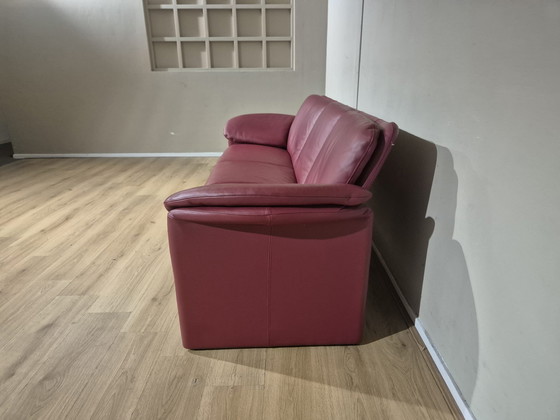 Image 1 of Leolux Catalpa - 3-seater sofa - Red - Leather - Design