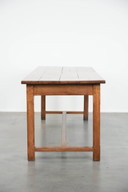 Grande table de ferme française ancienne pour 6 à 8 personnes