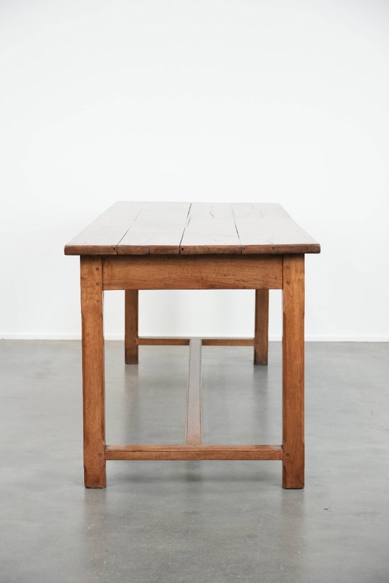 Image 1 of Large antique French farm dining table for 6 to 8 people