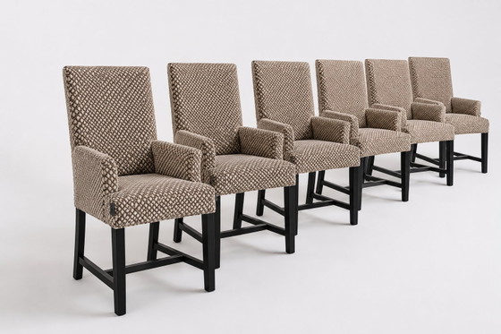Image 1 of Set mit 6 Keijser & Co Design Esszimmerstühlen – Exklusive Luxuspolsterung