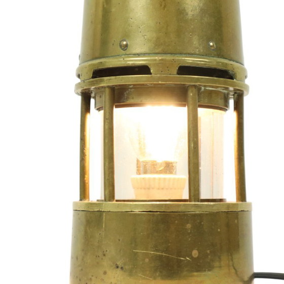 Image 1 of Old Brass Miner's Lamp Memorabilia