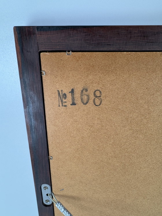 Image 1 of Miroir XXL en palissandre Kai Kristiansen pour Aksel Kjersgaard – Élégance moderne danoise