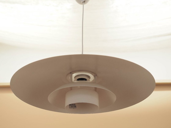 Lampada a sospensione Lyfa con sospensione regolabile, design danese degli anni '70, paralume in metallo (photo 5 of 15)