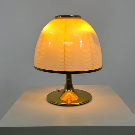 Image 1 of XL-Pilzlampe, 1960er/70er Jahre, Mazzega Murano, F. Fabbian