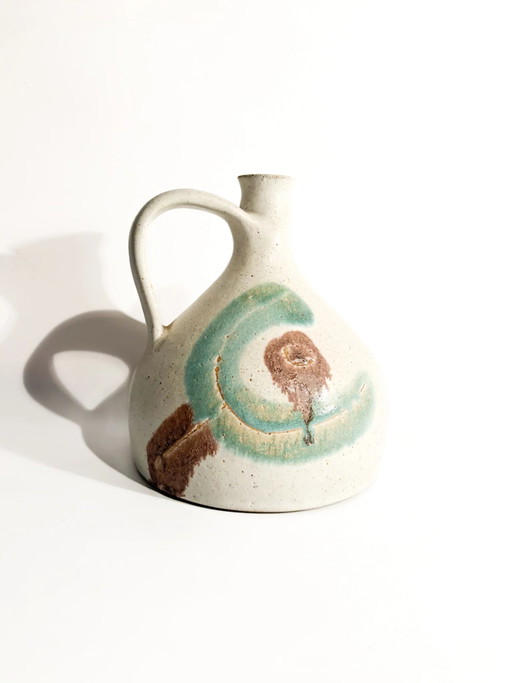 Bruno Gambone, bemalter Keramikkrug/Vase aus den 1970er Jahren – decoratieve objecten, Ceramic