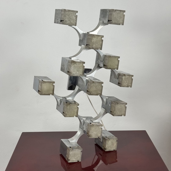 Image 1 of Sciolari Cubic pendant lamp, 1970s design