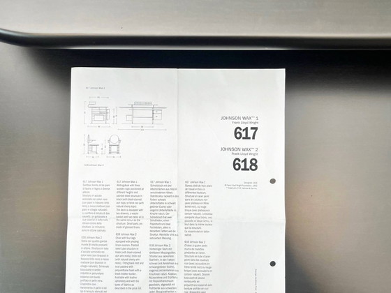 Image 1 of Johnson Wax desk model 617 by Frank Lloyd Wright for Cassina, 1992s