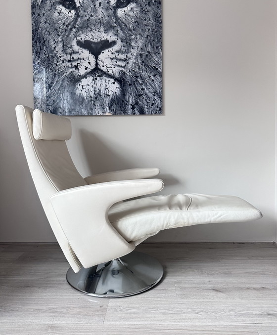 FSM Smile Design Relaxfauteuil – Verstelbare relaxstoel, Chrome, Leather (photo 7 of 8)