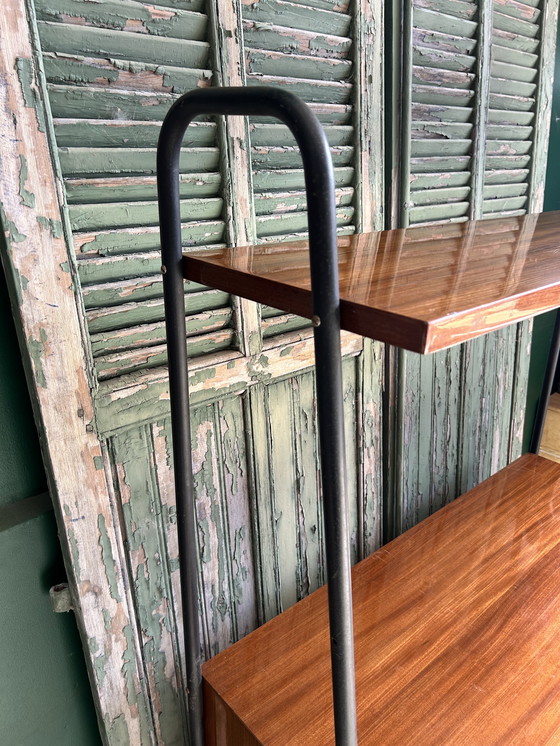 Image 1 of Modernist highboard in mahogany and metal