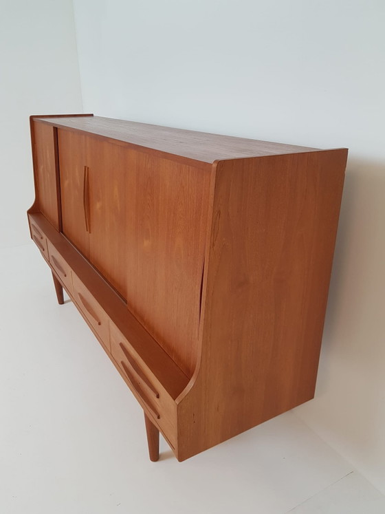 Vintage Deens Highboard Teak Houten Wandkast | Kast – Wood (photo 6 of 15)