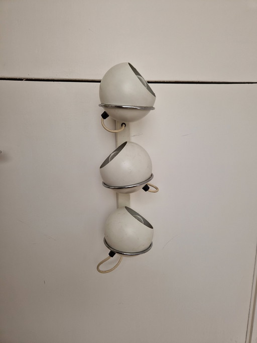 Vintage Gepo Wall Lamp With Three Spheres Space Age Design