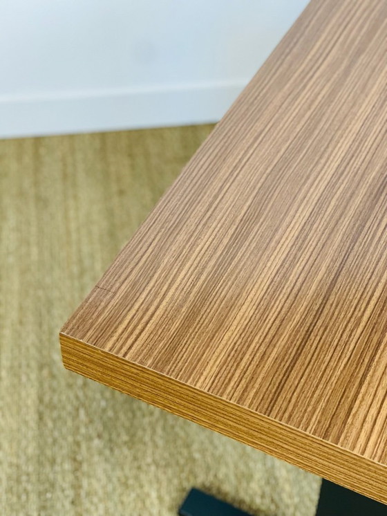 Image 1 of Vintage lift-top coffee table in Formica and black metal, 1970