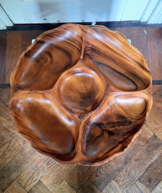 Image 1 of Teak turntable 1960s/70s