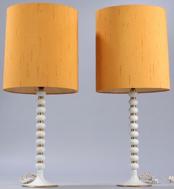 Image 1 of Paar Mid Century Tischlampen aus den 1970er Jahren