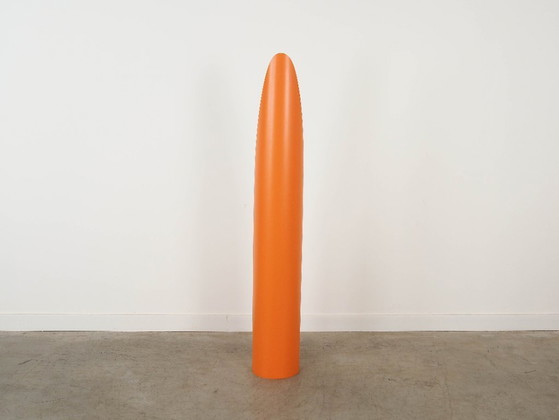 Image 1 of Orange ‘Lipstick’ mirror, Italian design, 1970s, designer: Rodolfo Bonetto