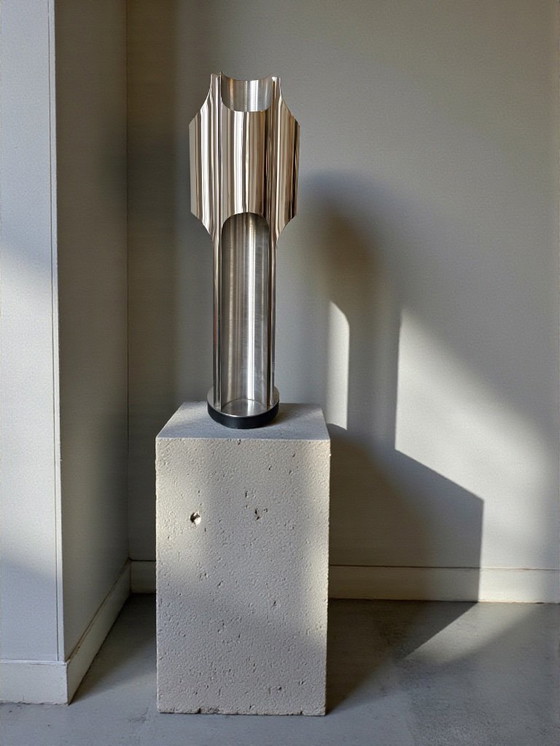 Image 1 of 'Orgue' Table Lamp in brass from Maison Charles, 1965