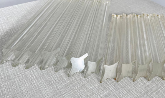 Image 1 of  Gran araña/lámpara de techo de Paolo Venini, cascada, cristal de Murano, Italia, años 70