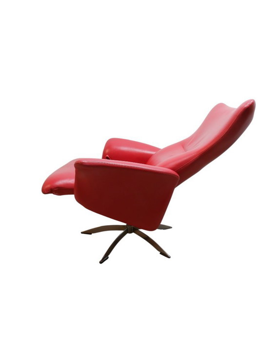Image 1 of Deens leren relax fauteuil, Knudsen