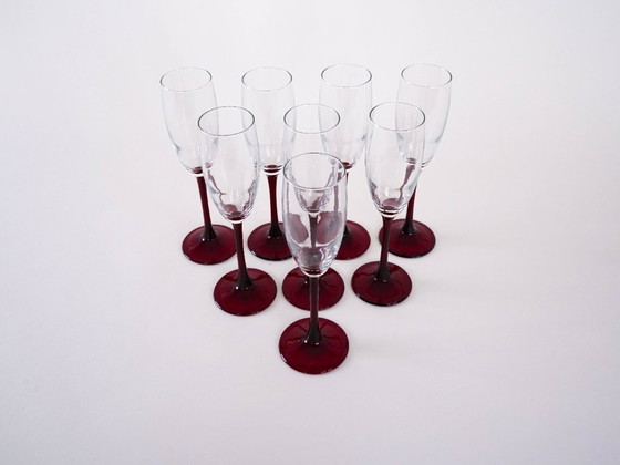 Image 1 of Set Champagnergläser, französisches Design, 1970er Jahre, Hersteller: Luminarc