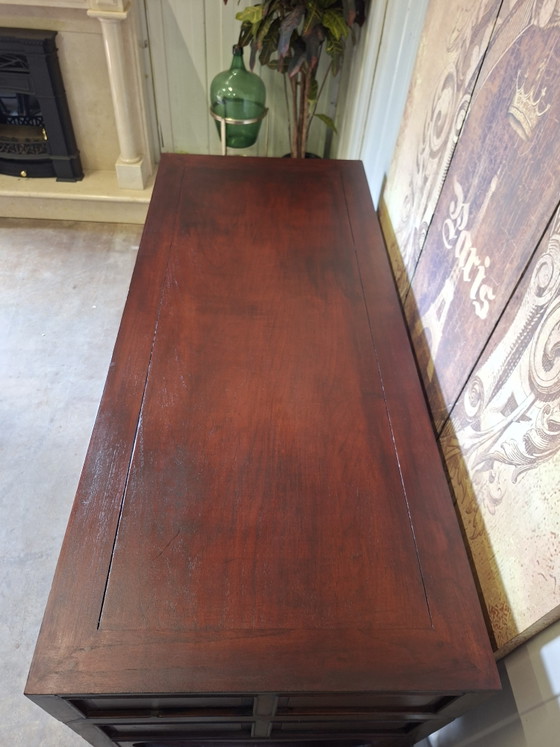 Image 1 of Antique Chinese desk, writing table, desk, dimensions 140x60cm and 77cm high.