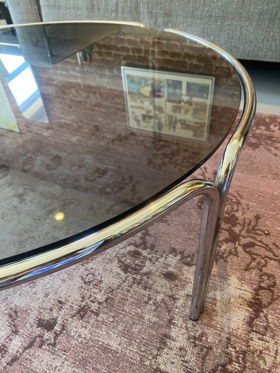 Image 1 of Italian Space Age Chrome Coffee Table