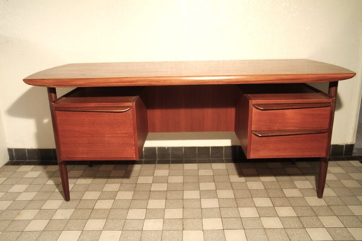 Propos Hulmefa Teak-Schreibtisch aus den 1960er Jahren – bureau, Wood
