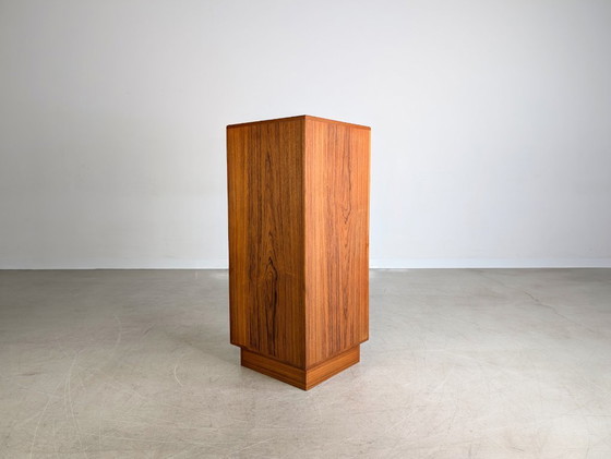 Image 1 of Libreria a scaffale angolare del Midcentury in teak design danese vintage 1960