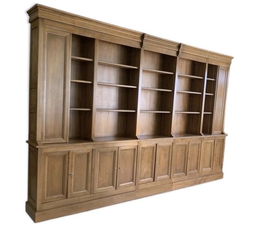 Bibliothèque en bois massif