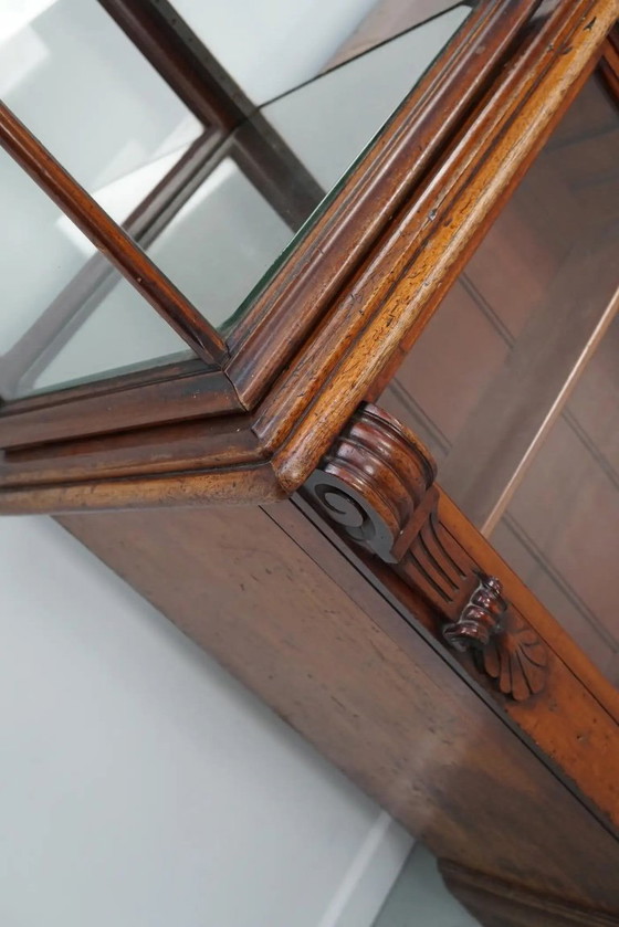 Image 1 of Engelse Victoriaanse apothekersbalie / vitrine uit de 19e eeuw