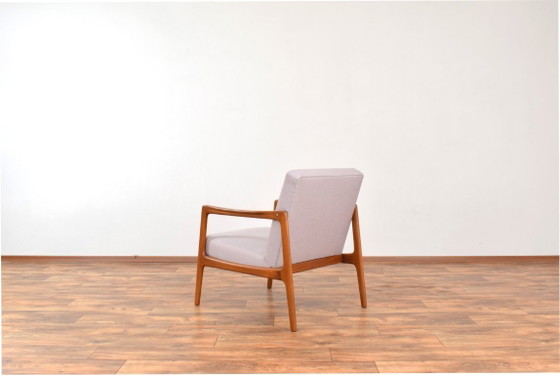 Mid-Century Swedish Teak Lounge Chair by Alf Svensson for Dux, 1960s. – Armchairs, Textile, Wood (photo 6 of 10)