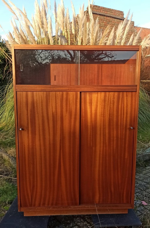 Vetrina in teak di metà secolo