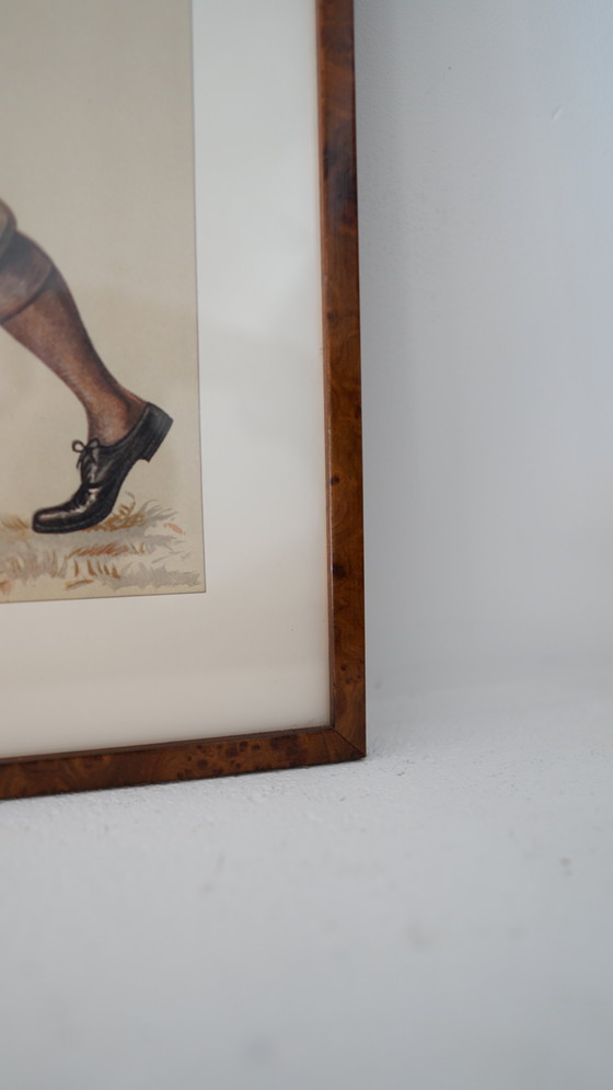 Image 1 of Affiche Ancienne Encadrée Vanity Fair “Mr. John Bull Junior” Par Lib (Liberio Prosperi)