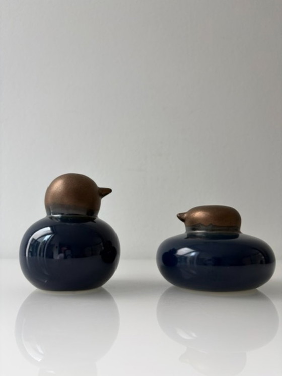 Set van 2 Vintage Keramische Beelden Scandinavische Look – Decoratieve objecten, Ceramic (photo 2 of 10)
