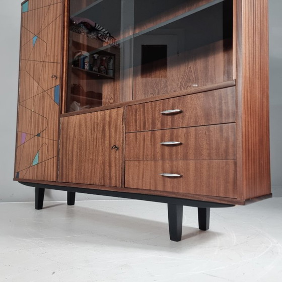 Image 1 of Vintage vitrinekast, jaren 70