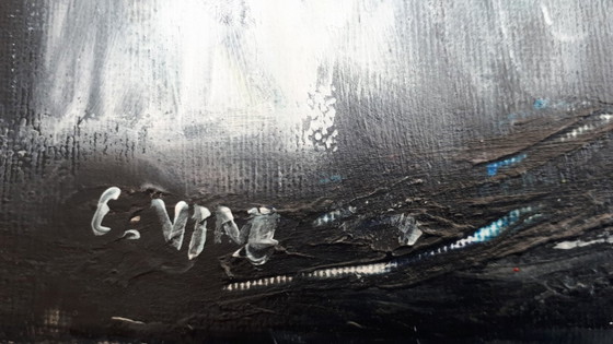 Evelina VINE - Histories Etched in Crimson - Artist's Painting – Paintings & Drawings, Canvas (photo 6 of 8)
