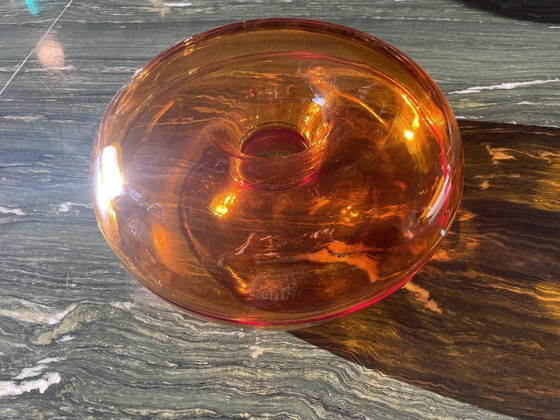 Image 1 of Glass bowl Sabine Marcelis for Ikea (Varmblixt)  translucent amber