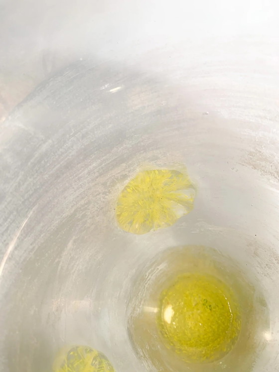 Vaso in Vetro Murano Scavo Giallo Iridiscente, Anni '40 – Vasi (photo 6 of 10)