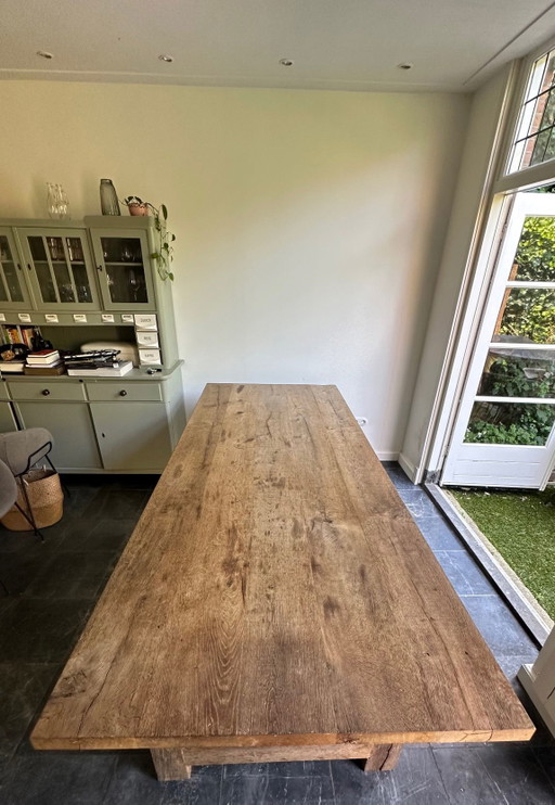 Vintage oak monastery table