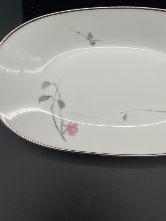 Rosenthal Form 2000, Ramo di fiori giapponese, Piatto da portata ovale 24 cm, Stoviglie, Porcellana, Bianco (foto 2 di 5)