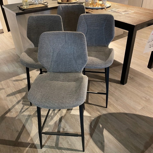 Seleste kruk Set van 4 – Henders &Amp; Hazel, barkrukken, Plastic, Textile