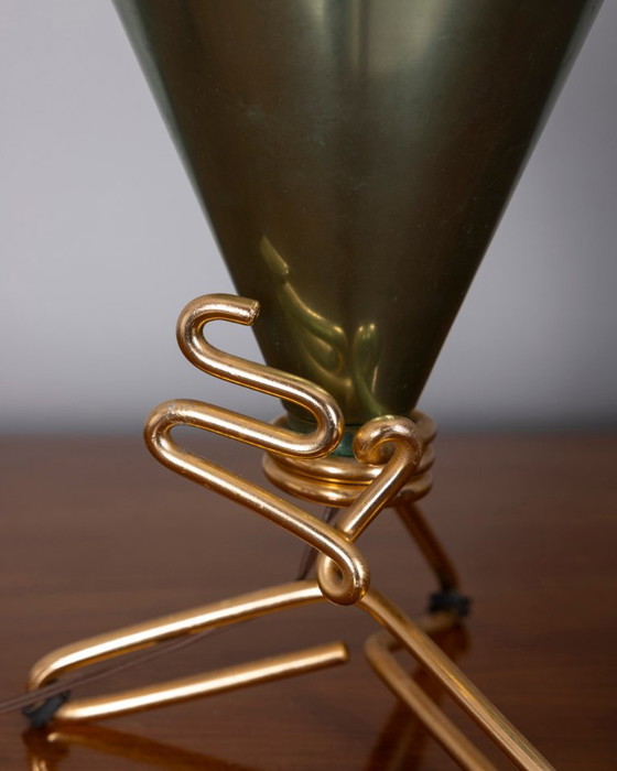 Lampada da tavolo vintage anni '50 disegnata da Ettore Sottsass per Rinnovel – Lampade da tavolo, Metallo (photo 5 of 8)