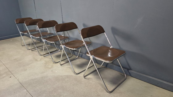 Image 1 of Vintage  folding chairs plia Giancarlo Piretti for castelli, 1970s, set of 5